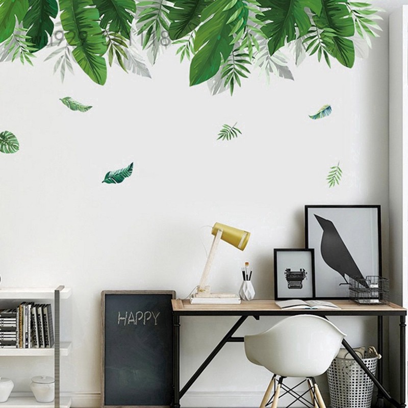 Decal Vườn Nhiệt Đới Tươi Mát | Decal Trang Trí | Decal Decor