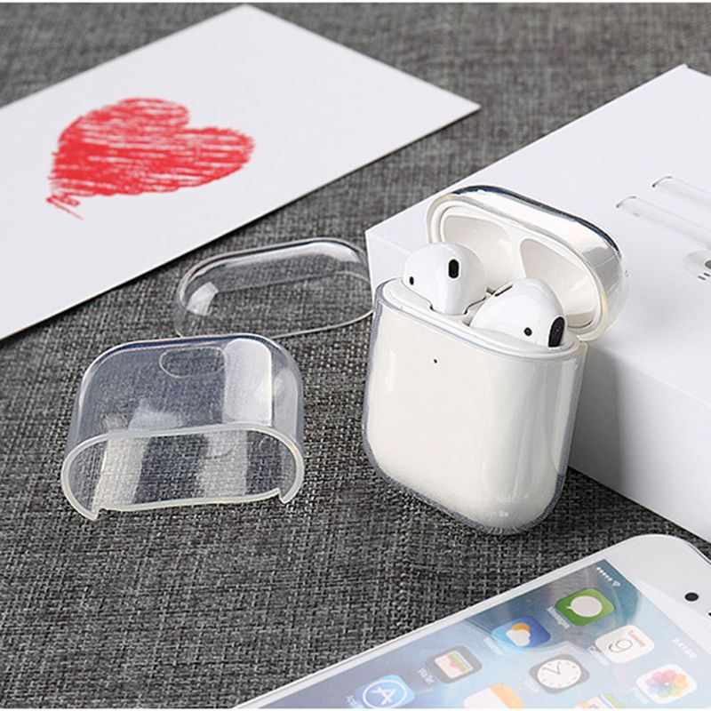 Vỏ Bảo Vệ Hộp Sạc Tai Nghe Airpods 1 2 Bằng Tpu Mềm Trong Suốt | BigBuy360 - bigbuy360.vn
