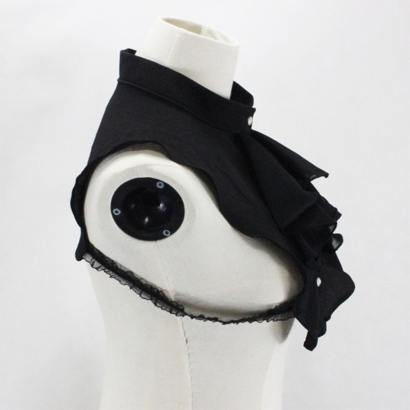 Yoioi Áo Sơ Mi Voan Giả Phối Bèo Và Nơ Phong Cách Vintage Cho Nữ