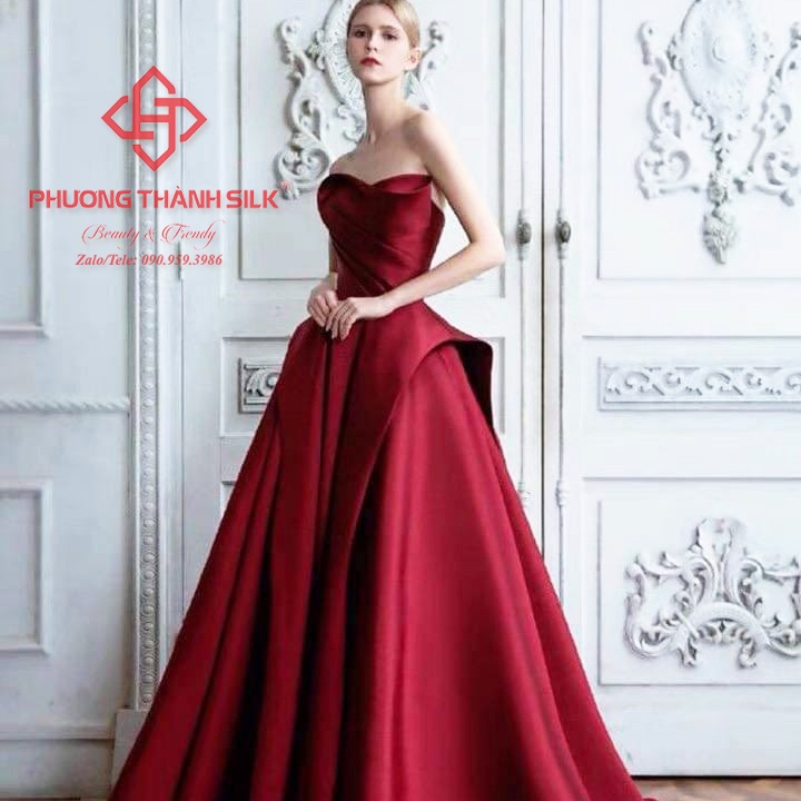 Vải Phi Nhật PHƯƠNG THÀNH SILK Mềm Mại,Dày Dặn,Có độ rủ Chuyên may Váy Cưới,Đầm Thiết Kế,Đầm Dạ Hội, May Áo Dài,Đầm Body