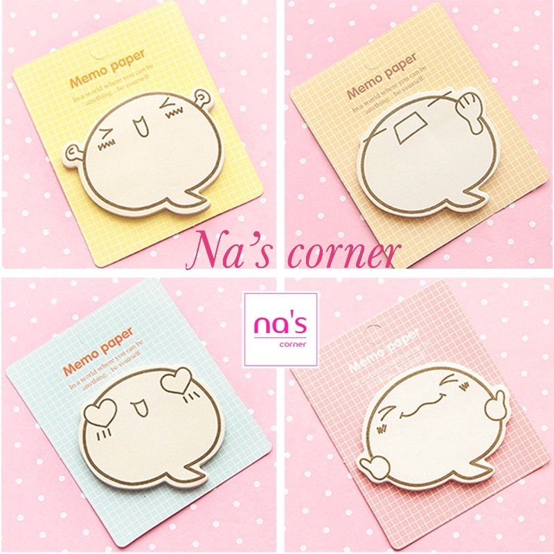 Giấy note ghi chú hình cảm xúc cute đáng yêu