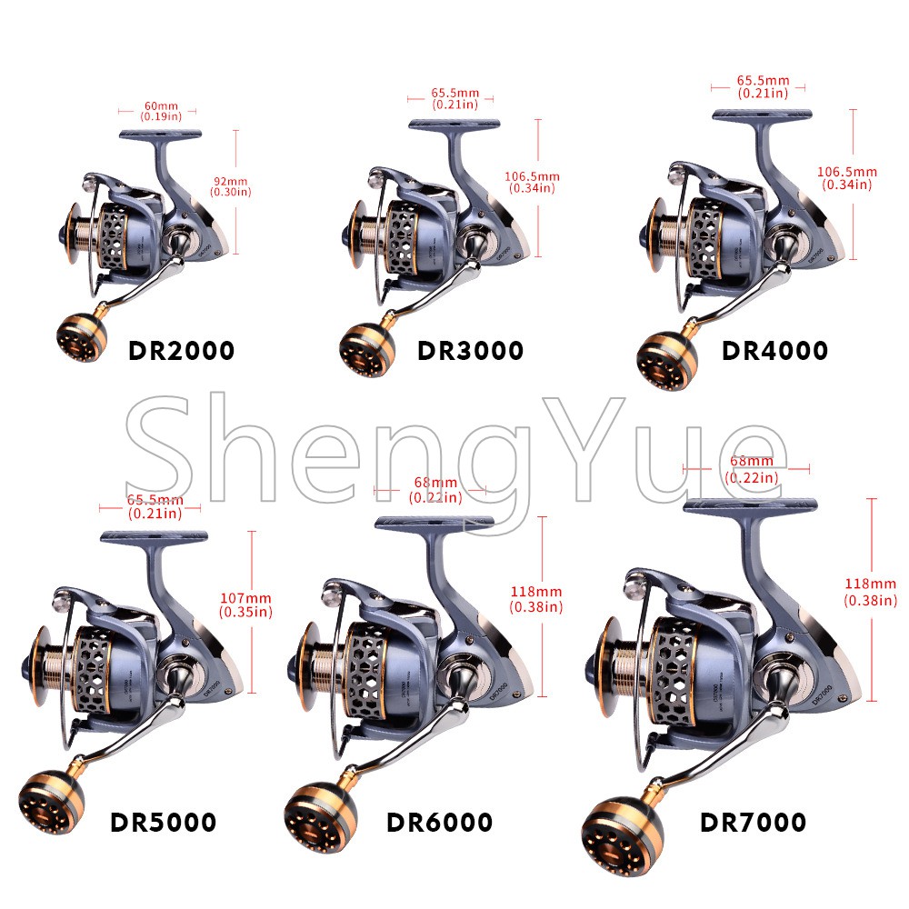 Máy Câu Cá Kim Loại Proberos 30kg 2000-7000 Size