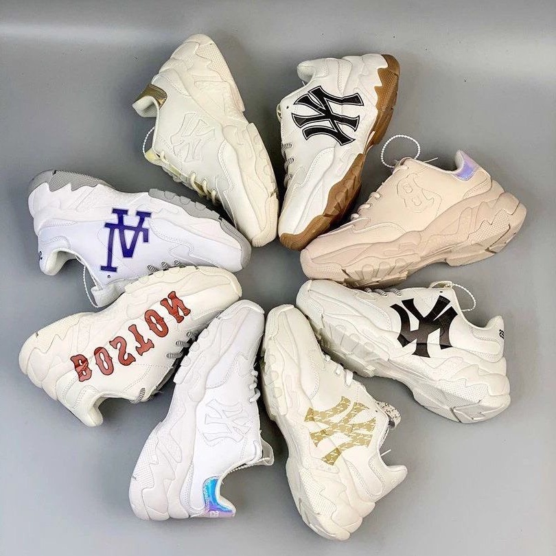 Giày MLB ny boston độn đế tăng chiều cao thể thao sneaker nam nữ Hot Trend