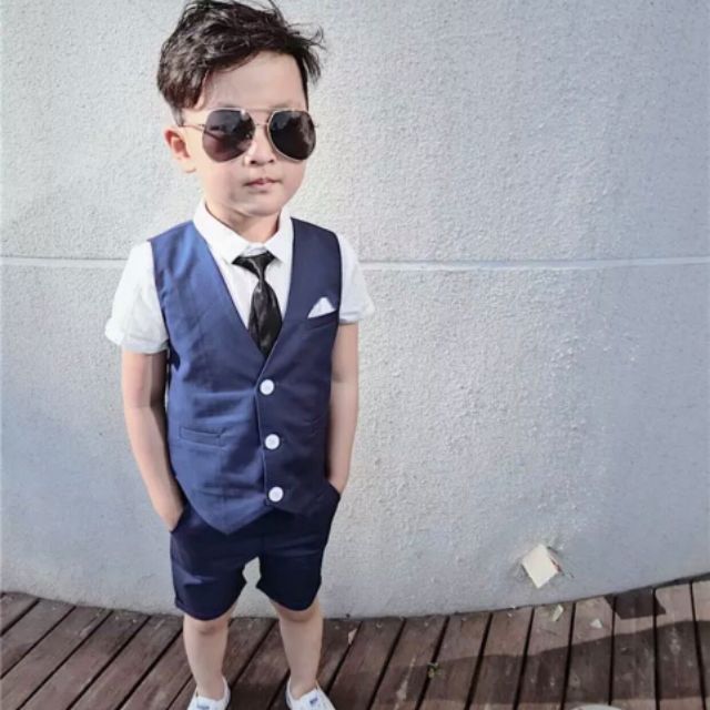 Sỉ Set 3 gile lịch lãm cho các quí công tử Gile kaki co giãn nhẹ. Áo kate thun mềm mịn kèm càvat.