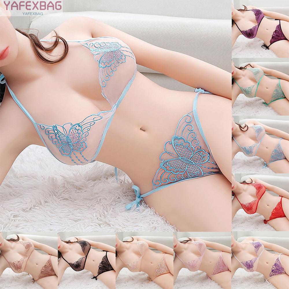 Lingerie Suits Thongs Underwear Lace Lace Up Low Waist Multi-color Nylon