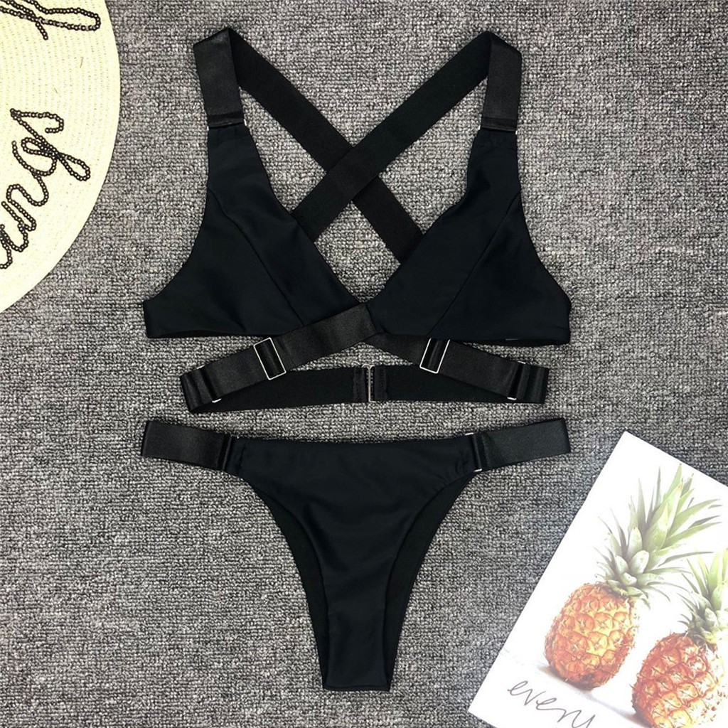 Bikini 2 mảnh phối dây đan chéo gợi cảm dành cho nữ | BigBuy360 - bigbuy360.vn