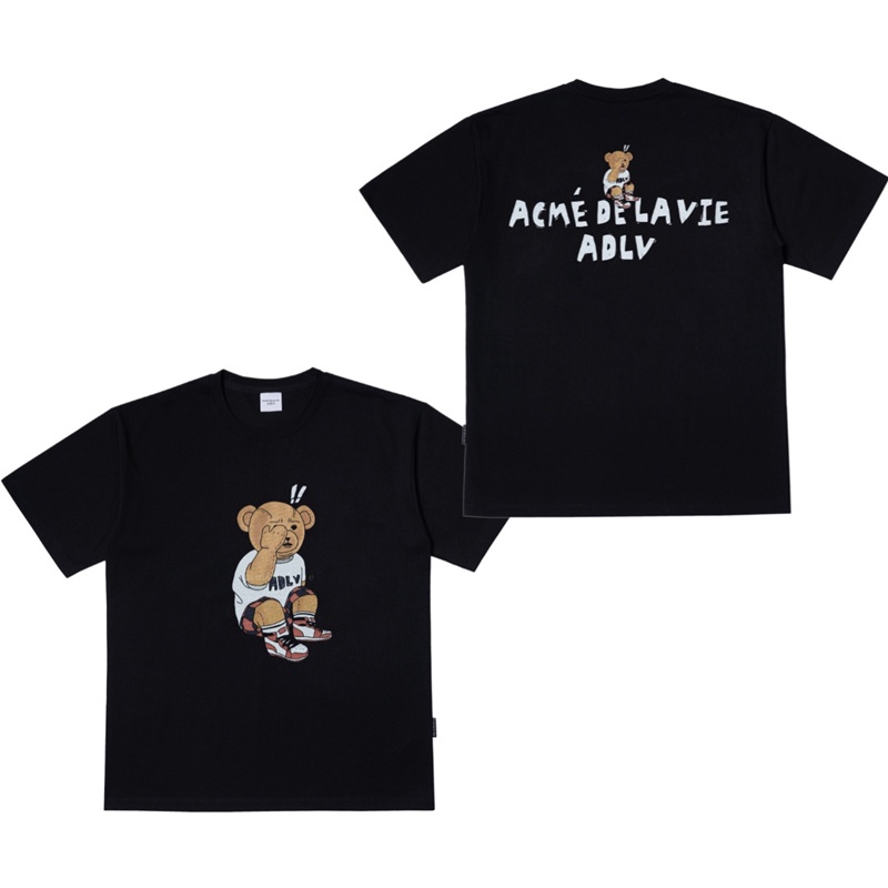 ADLV Áo Thun Tay Ngắn Dáng Rộng Vải Cotton In Họa Tiết Thời Trang Cho Cặp Đôi X50 #