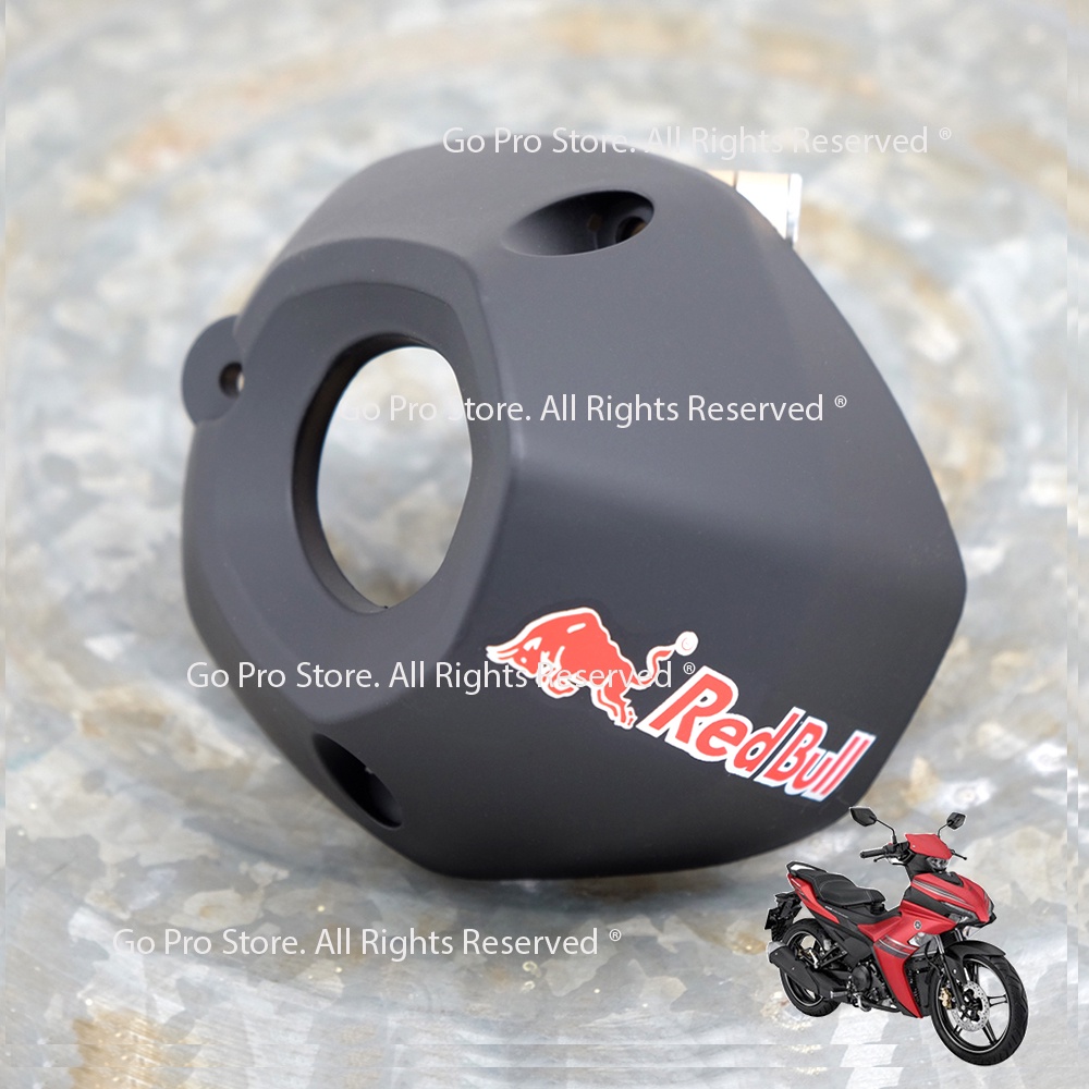 Chụp Đích Pô EXCITER 155cc VVA Nhựa Sơn M30 - TEM NGẪU NGHIÊN