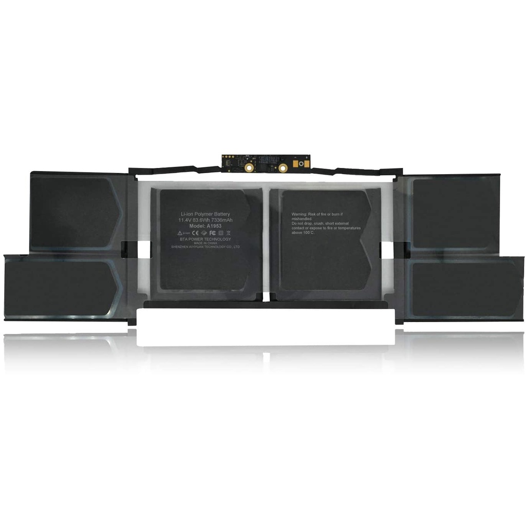 PIN MÁY TÁO A1953 83.6WH (ZIN) dùng cho Pro 15&quot; A1990 (Mid 2018 2019) EMC 3215, EMC 3359, MR932 L/A, MR942LL/A Pin new