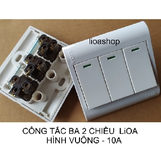CÔNG TẮC BA VUÔNG 1-2 CHIỀU LiOA