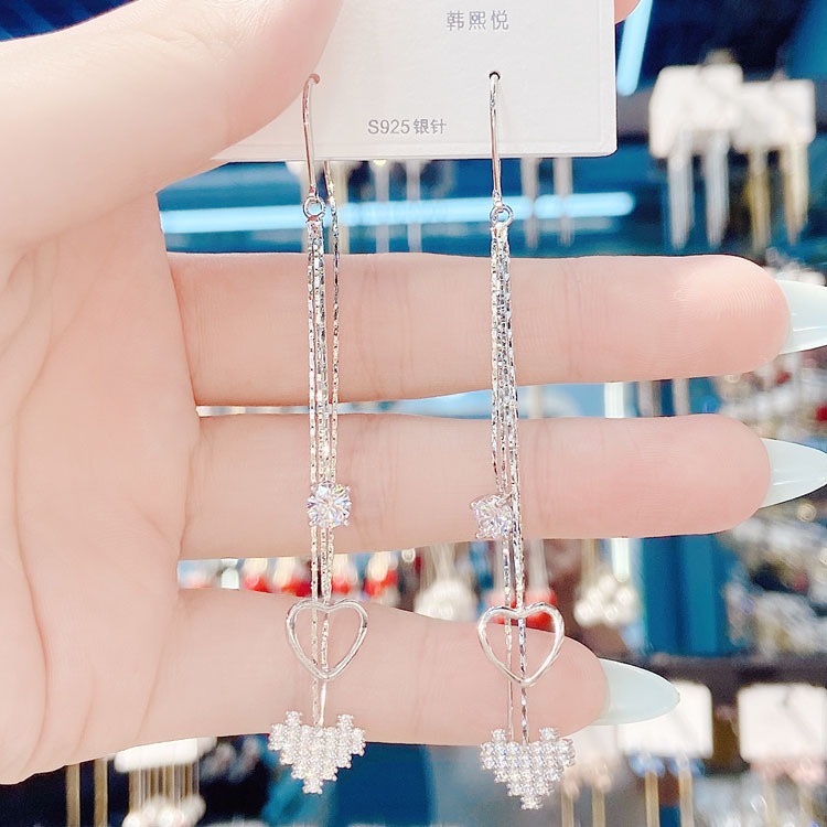 Khuyên tai dáng dài phong cách thời trang Hàn Quốc nữ tính - B35