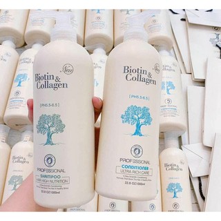 Cặp dầu gội Biotin & Collagen 1000ml
