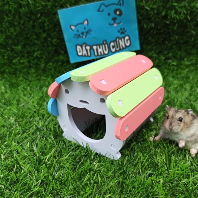 Nhà ngủ giữ ấm hamster mái vòm Size nhỏ FreeShip