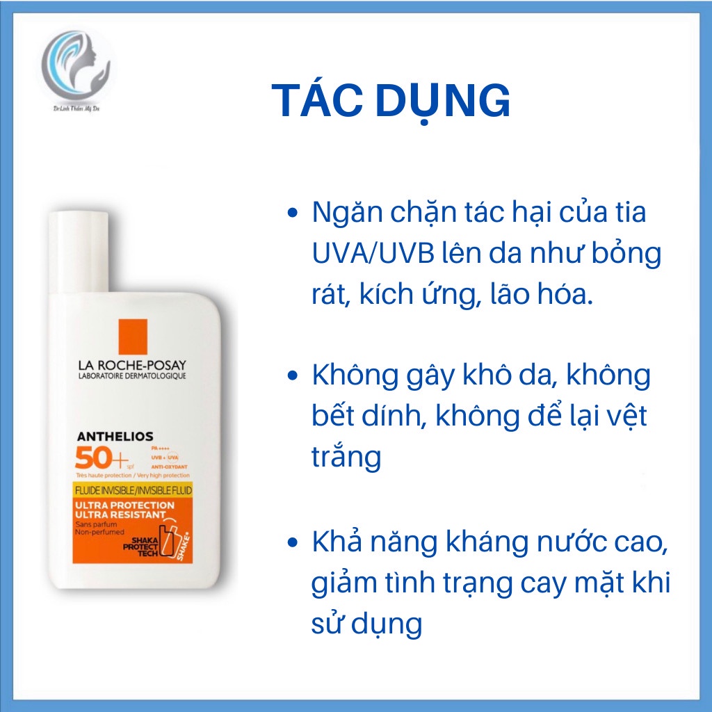 Kem Chống Nắng LA ROCHE POSAY dạng sữa cho da dầu mụn không nhờn rít CN12