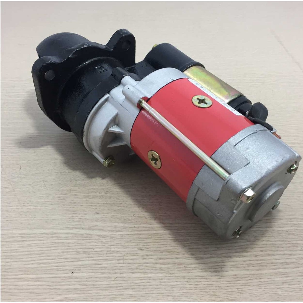 Đề  xe Thaco 6 tấn. QDJ254E, 24V-5.2kW-11R , quay phải, cổ đỡ F89, Tai bắt: 3 tai x F10 x tâm ốc 90*90*127
