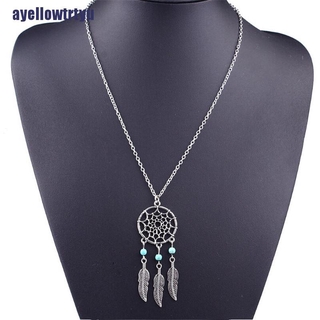 vòng cổ Mặt Dreamcatcher Đính Đá Ngọc Lam