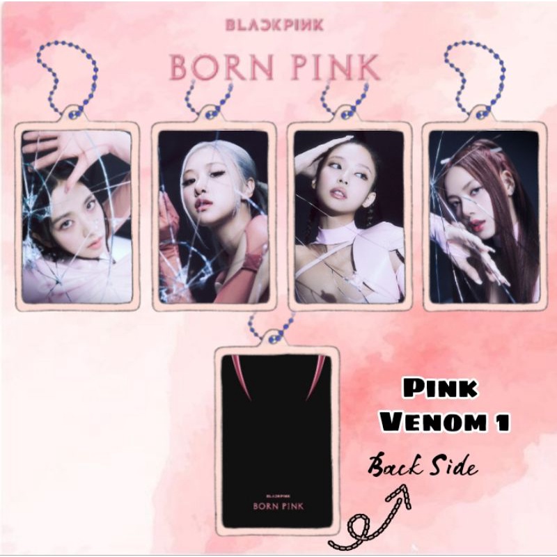 Móc Khóa Acrylic Trong Suốt Hình Blackpink Born Pink Venom
