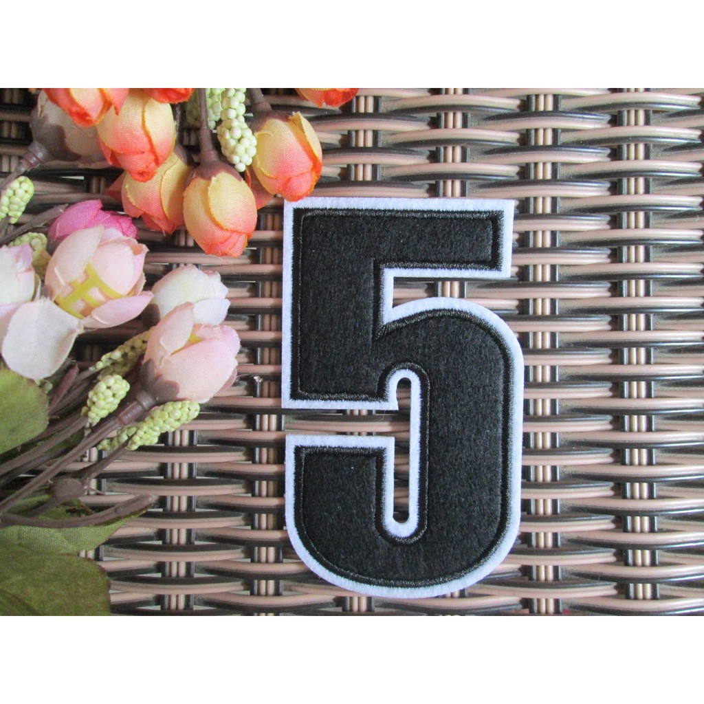 Bộ 10 sticker ủi thêu hình chữ số từ 0-9