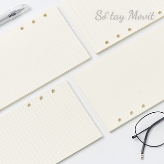Giấy refill ruột sổ còng size A6/A5/B5