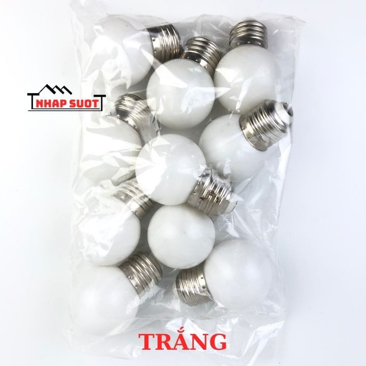 Bóng đèn chanh 1w LED trang trí đủ màu, đui xoáy e27