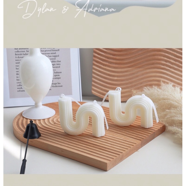 Nến thơm hình học sáng tạo decor trang trí phòng- August Decor