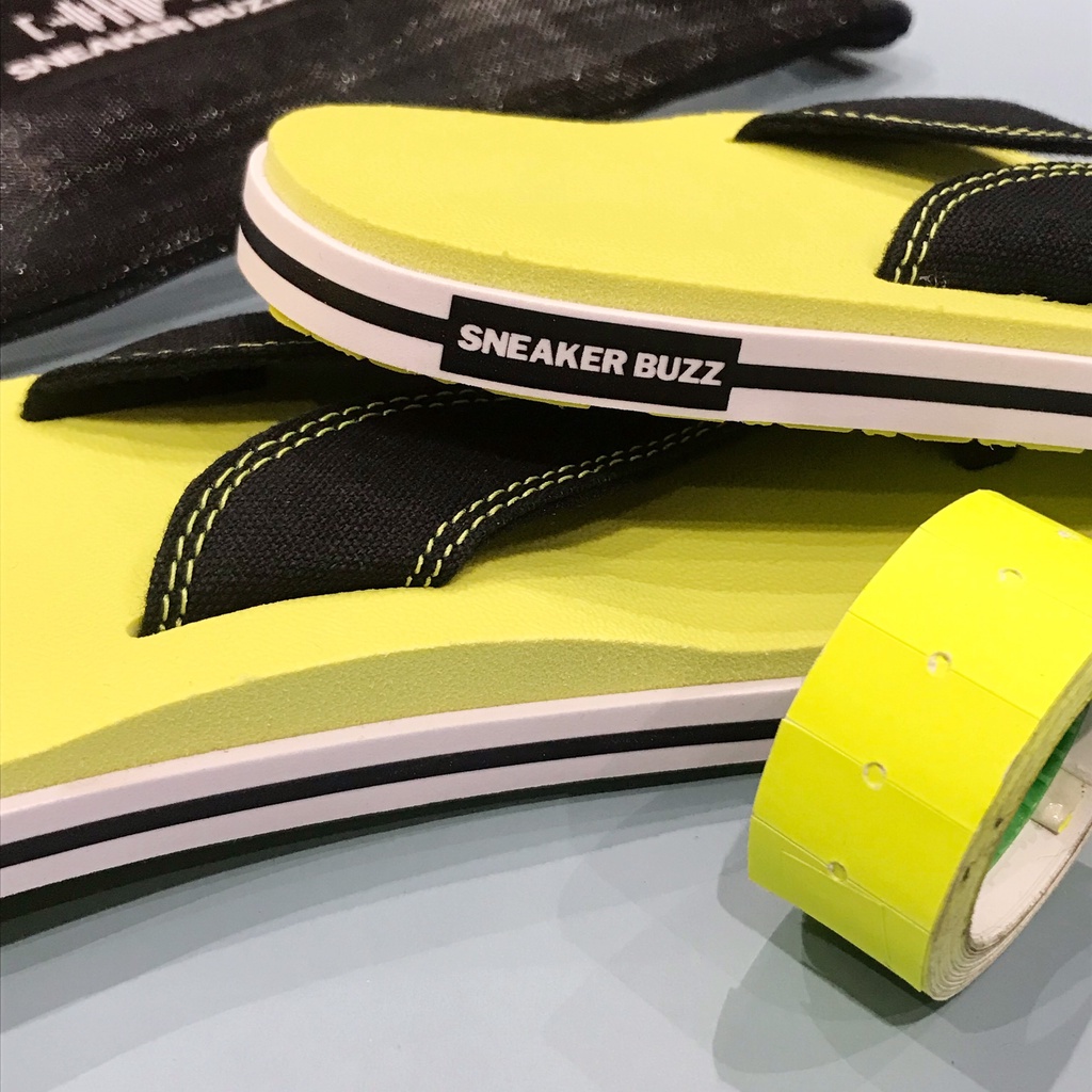 New - Dép Sneaker Buzz xanh mạ quai đen xỏ ngón chính hãng 1SB0001