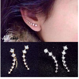 Khuyên Vành Chòm 7 Sao Zircon Lấp Lánh Lung Linh KHUYENVANH7SAO01