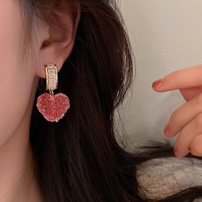 Toàn Bộ Bông Tai Hình Trái Tim Phong Cách Hàn Quốc Thời Trang Mùa Hè 2022