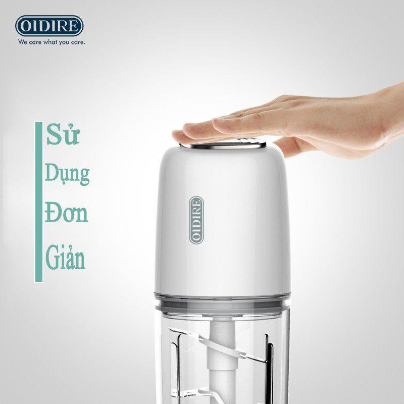 [ LỖI 1 ĐỔI 1 - BẢO HÀNH 1 NĂM ] Máy xay sinh tố, máy xay đa năng Yoice Y-QSJ1 trắng công suất 250W, 2 tầng lưỡi kép