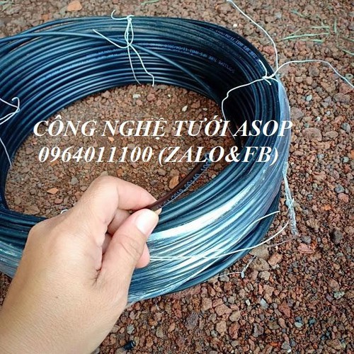 Ống nhựa LDPE màu đen 6 ly - 4mmx6mm cao cấp 1 cuộn dài 100m - dùng cho béc tưới cây