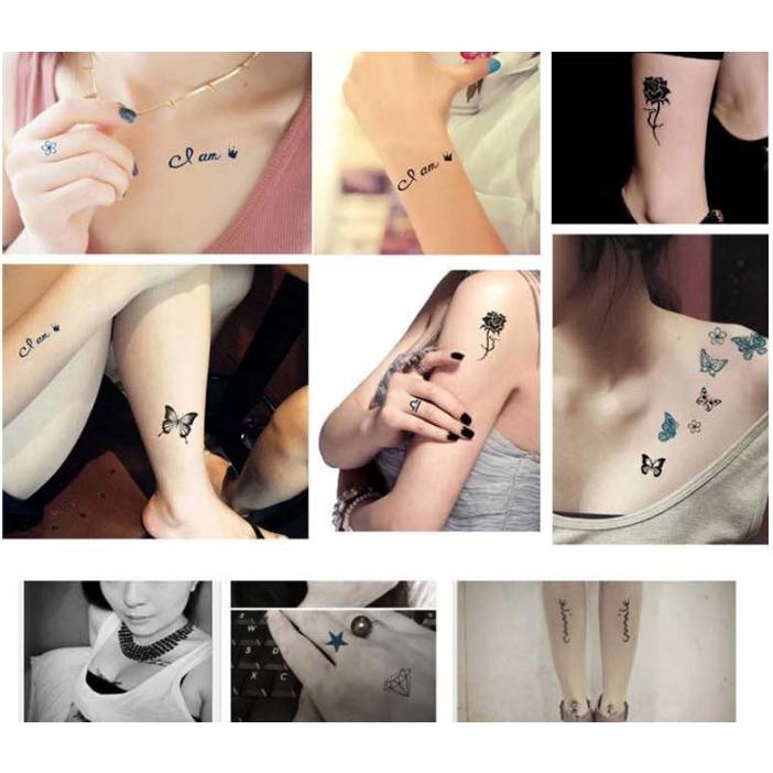 (H16-H30) Hình Xăm Dán Mini Tattoo Chống Thấm Nước