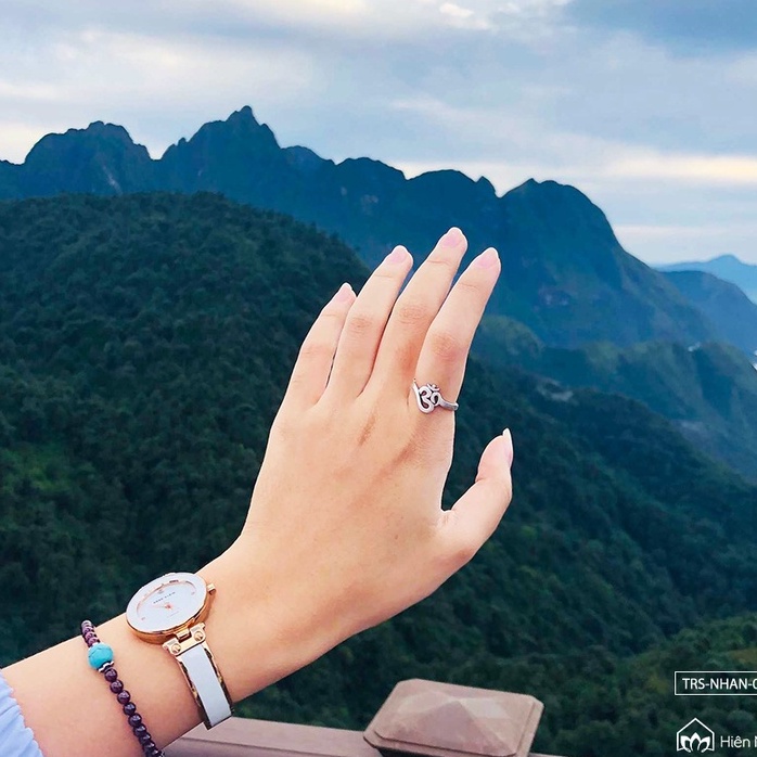 Nhẫn bạc chủng tự Om (Yoga) - Nhẫn bạc phong thủy - Trong Nhà