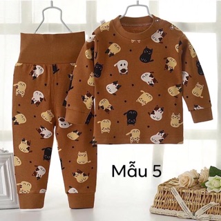 Bộ cotton cạp cao cho bé