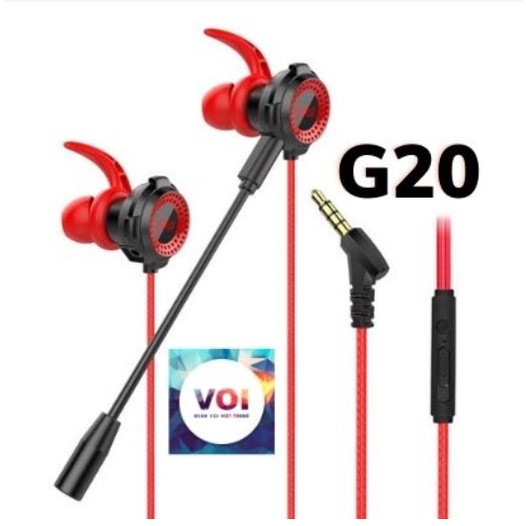 Tai nghe Gaming G20 có dây kèm Mic thích hợp cho Điện Thoại / Máy Tính