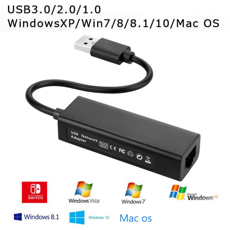 Cáp Chuyển Đổi Usb 3.0 Ethernet Cho Nintendo Switch Lan