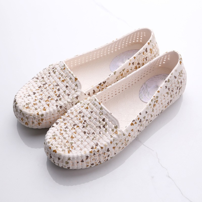 Giầy bệt siêu mềm hoa vintage dễ thương GN20 | BigBuy360 - bigbuy360.vn