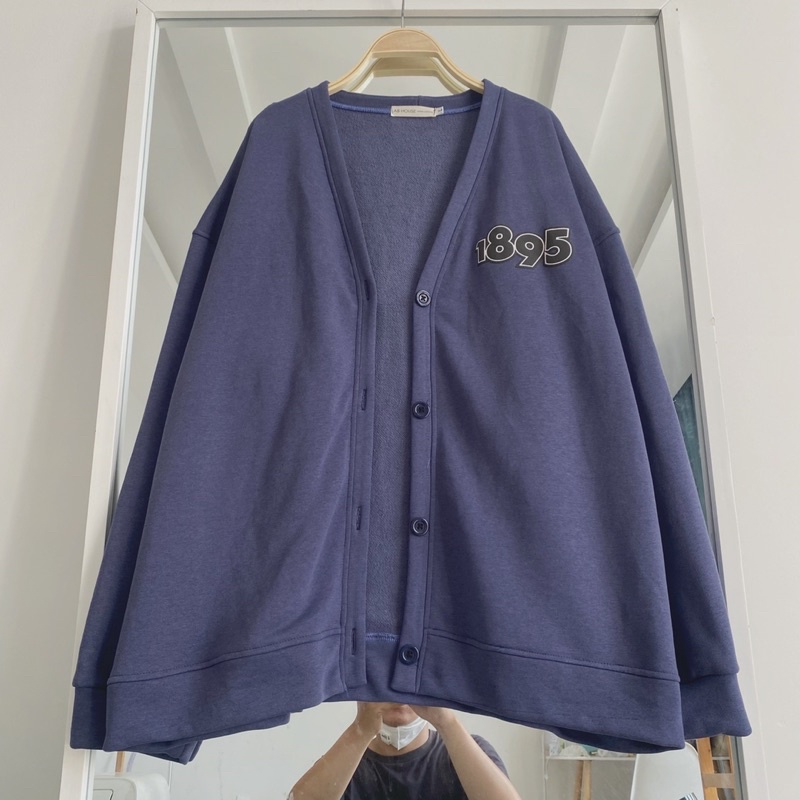 Áo CARDIGAN Nỉ 1895 Unisex Nam Nữ (Ảnh Thật/Có Sẵn)