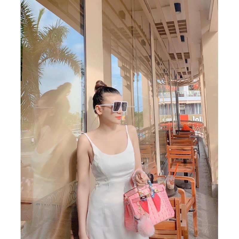 Túi XÁCH HM BIKIN VÂN LƯNG CÁ SẤU(  tặng kèm ngựa treo túi)