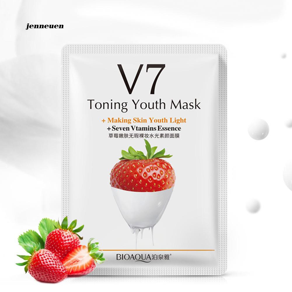 [Hàng mới về] Mặt nạ chiết xuất từ tinh chất trái cây dưỡng ẩm cấp nước chăm sóc da mặt tiện dụng'