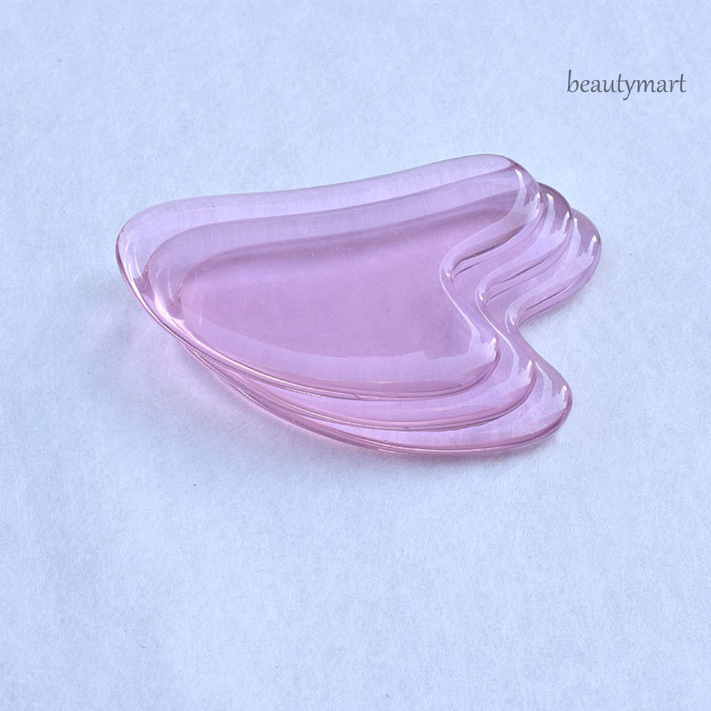 [Hàng mới về] Đá lăn mát xa mặt chăm sóc và tái tạo da màu trong suốt kiểu trái tim dễ thương tiện lợi