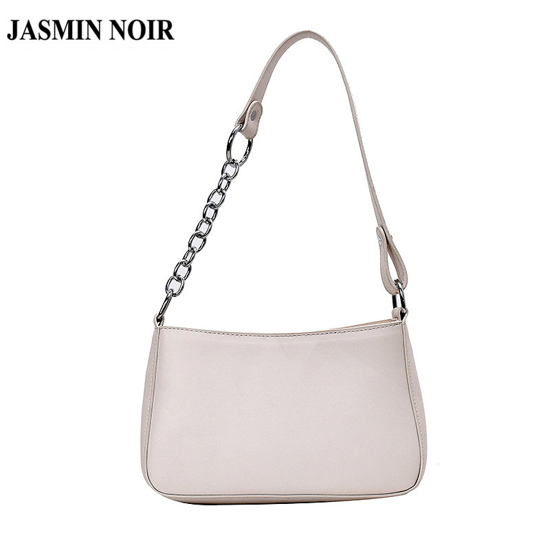 Túi Xách JASMIN NOIR Bằng Da Pu Dây Phối Xích Phong Cách Thời Trang Dành Cho Nữ