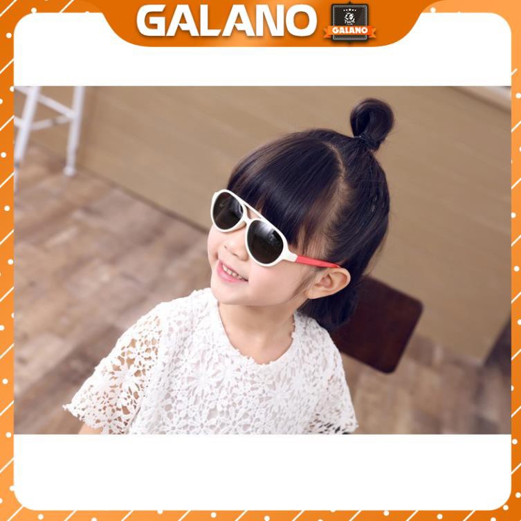 Kính mát cho bé GALANO mắt kính chống tia UV gọng dẻo siêu bền chống vỡ FGK-001172