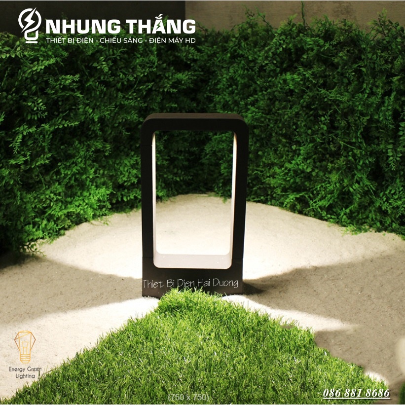 Đèn Trang Trí Sân Vườn DSV-818 Chống Nước - Chiều Cao 40cm - Ánh Sáng Vàng - Sử Dụng Điện
