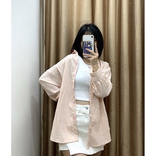 SƠ MI OVERSIZE MÀU PASTEL