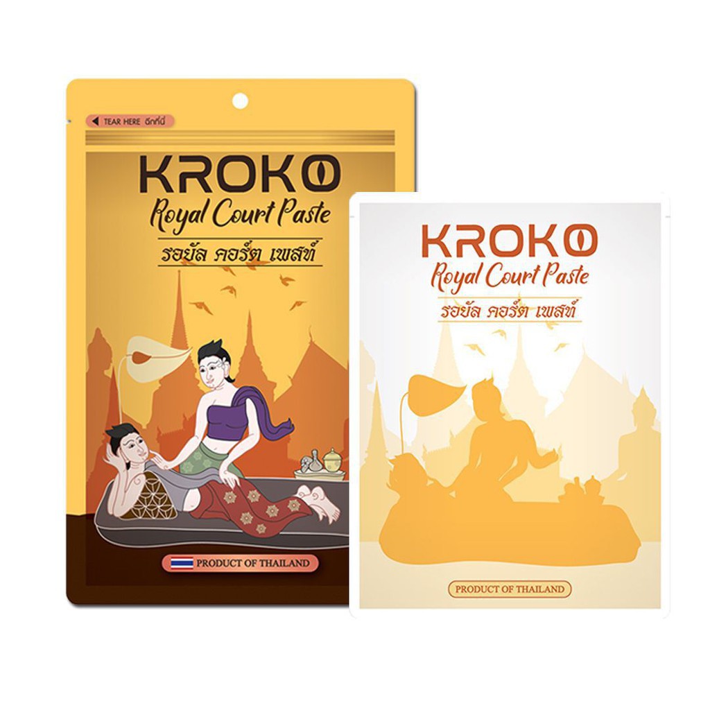 MIẾNG DÁN GIẢM ĐAU THẢI ĐỘC CƠ THỂ KROKO ROYAL COURT PASTE HOÀNG GIA THÁI LAN CHÍNH HÃNG - 6824