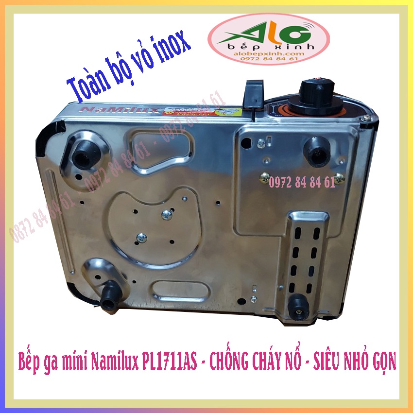 Bếp ga mini Namilux PL1711AS - Chống cháy nổ - đặc biệt cực kỳ nhỏ gọn - BH chính hãng 6 tháng - ALo Bếp xinh