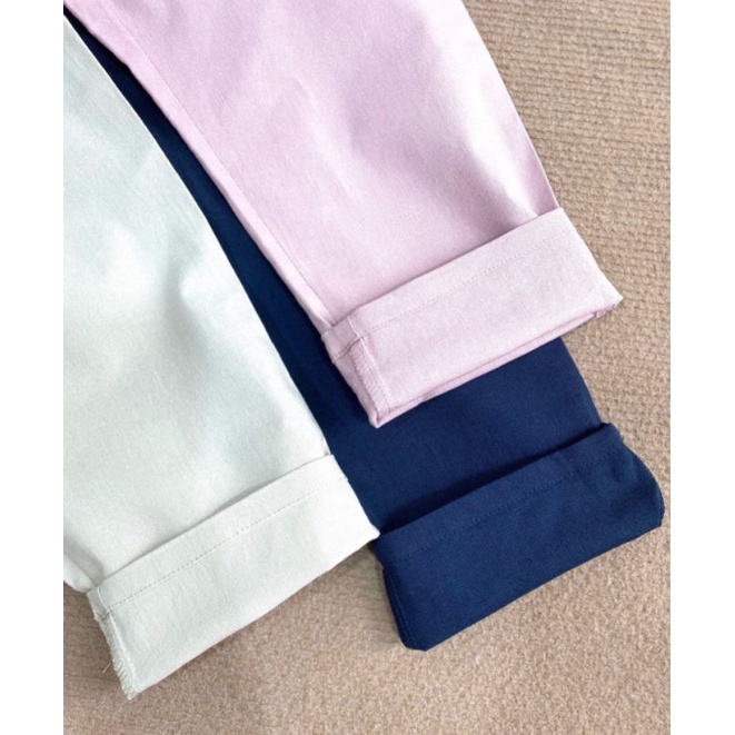 Quần dài Cotton Linen xuất Hàn