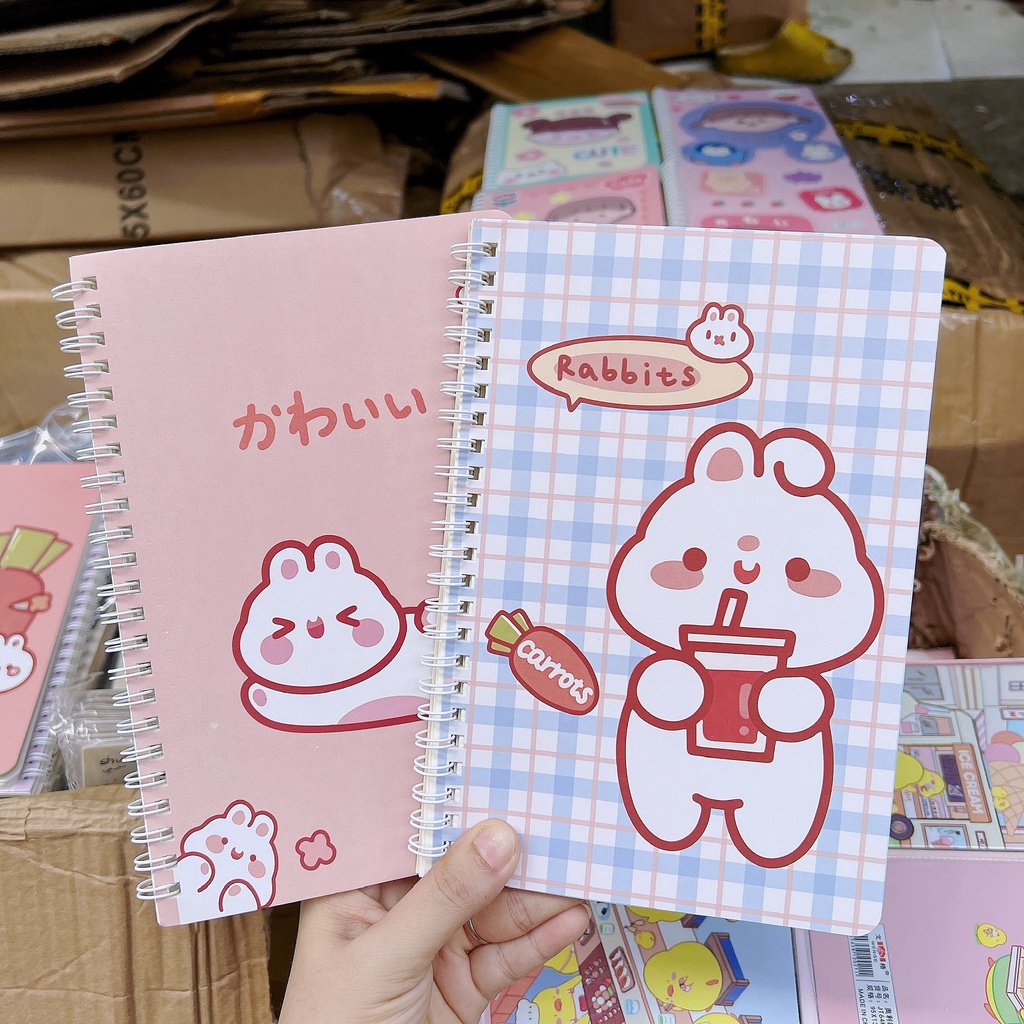 Sổ Lò Xo A5 Nhiều Hình Dễ Thương Giao Mẫu Ngẫu Nhiên