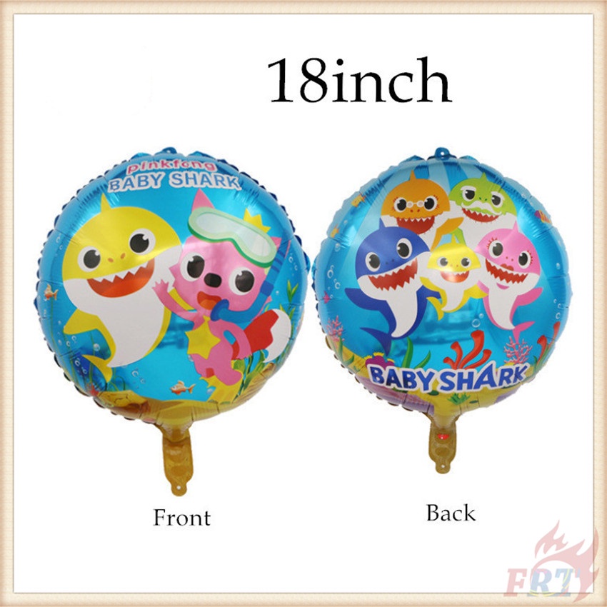 Set 25 bong bóng hình cá mập trang trí tiệc sinh nhật