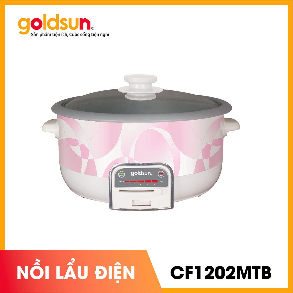 Nồi lẩu điện đa năng Goldsun CF1202MTB chính hãng